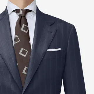 Navy stripe cloth from Marlane, code 57509